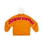 Supreme Hooded Twill Varsity Jacket Orange