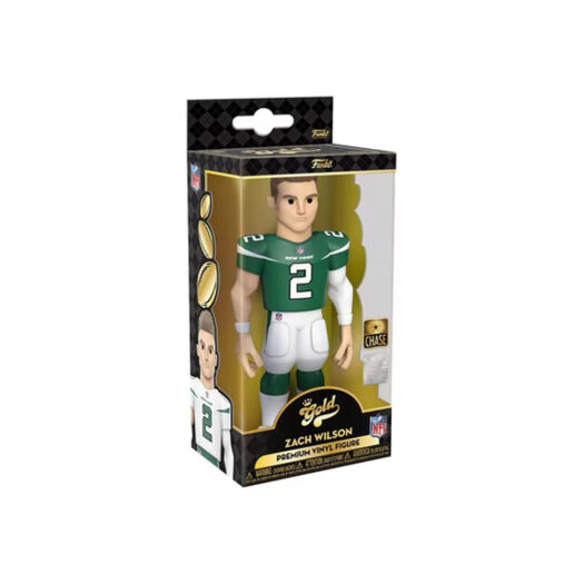 Funko Gold NFL New York Jets Zach Wilson 5 Inch Chase Exclusive Figure