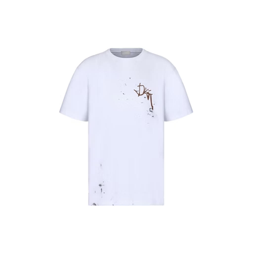 Shirt with Dior Embroidery White Cotton Poplin  DIOR US