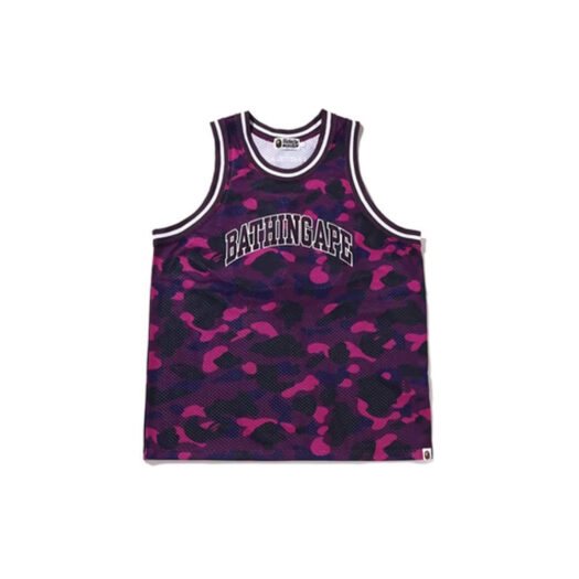 BAPE Color Camo Basketball Tank Top Purple