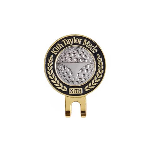 Kith TaylorMade Hat Clip Ball Marker Golden Yellow