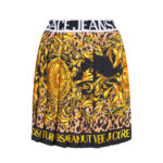 Versace Jeans Couture Baroque Pleated Mini Skirt