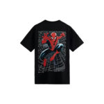 Kith Marvel Spider-Man Web Logo Tee Black