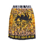Versace Jeans Couture Baroque Pleated Mini Skirt