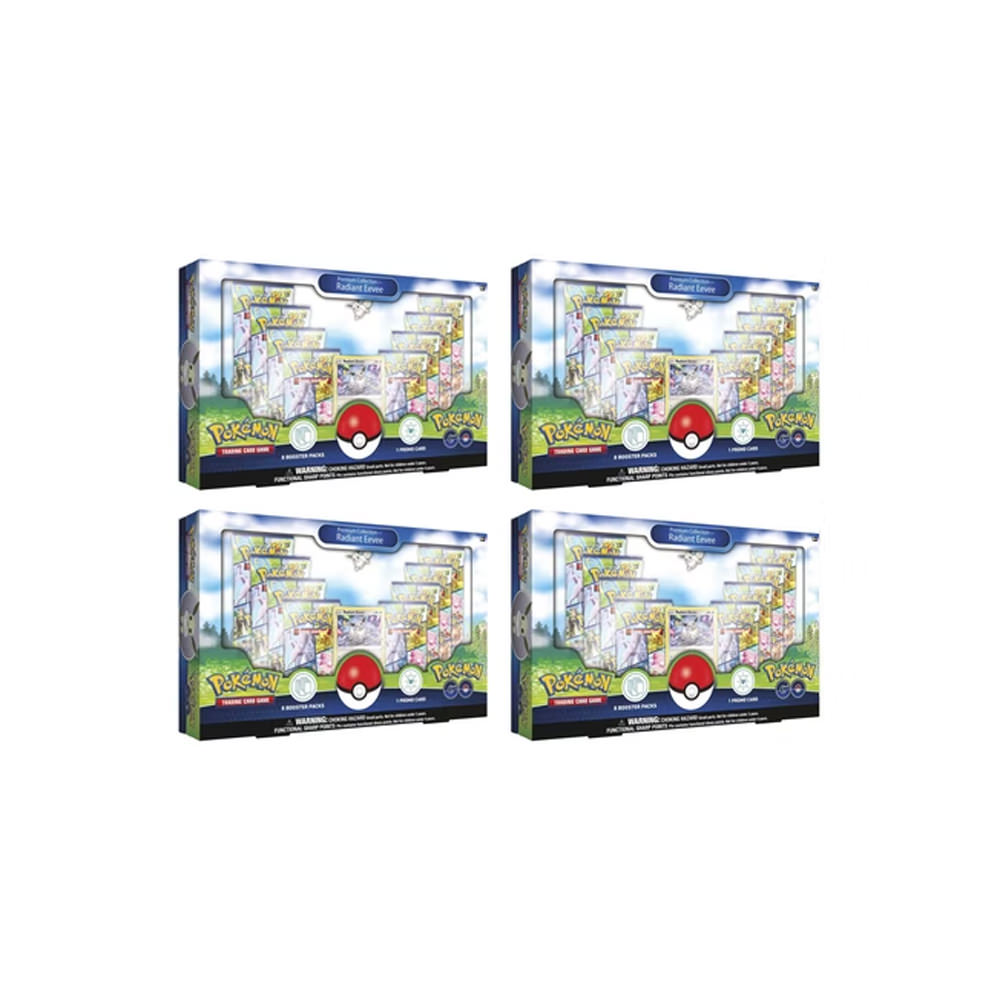 Pokémon TCG Pokémon GO Radiant Eevee Premium Collection Box 4x Lot