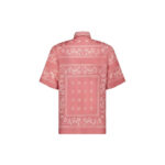 Dior x CACTUS JACK Short-Sleeved Shirt with Bandana Motif Pink