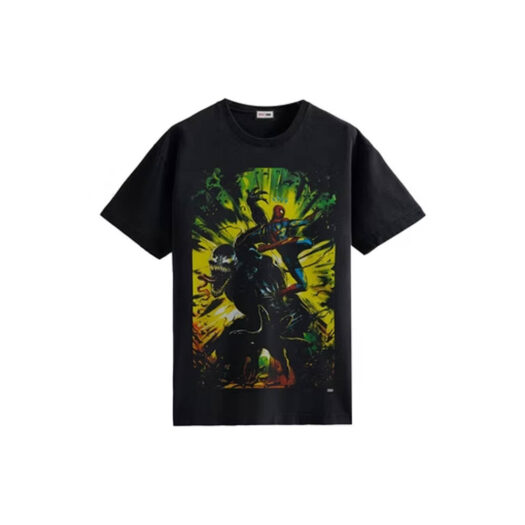 Kith Marvel Spider-Man Venom Battle Vintage Tee Black