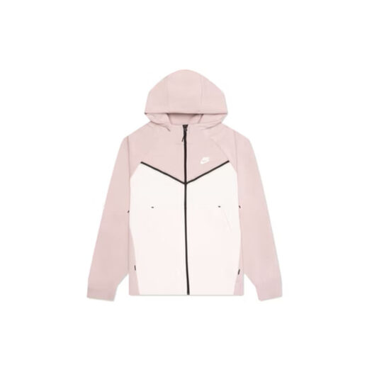 Nike Women's Tech Fleece Windrunner Full Zip Hoodie Pink Oxford/Light Soft Pink