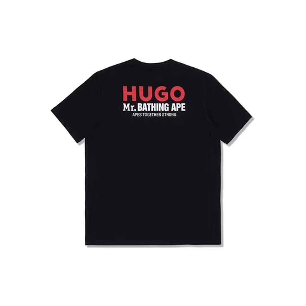 Mr. Bathing Ape x Hugo Logo Tee BlackMr. Bathing Ape x Hugo Logo