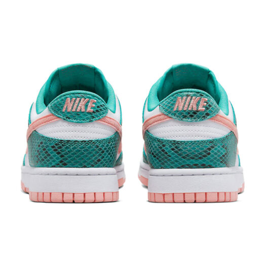 Nike Dunk Low Snakeskin Washed Teal Bleached Coral