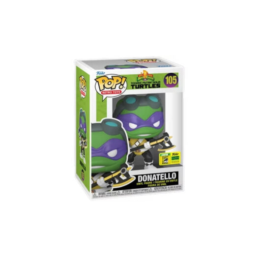 Funko Pop! Retro Toys Power Rangers x Teenage Mutant Ninja Turtles Donatello 2022 SDCC Exclusive Figure #105
