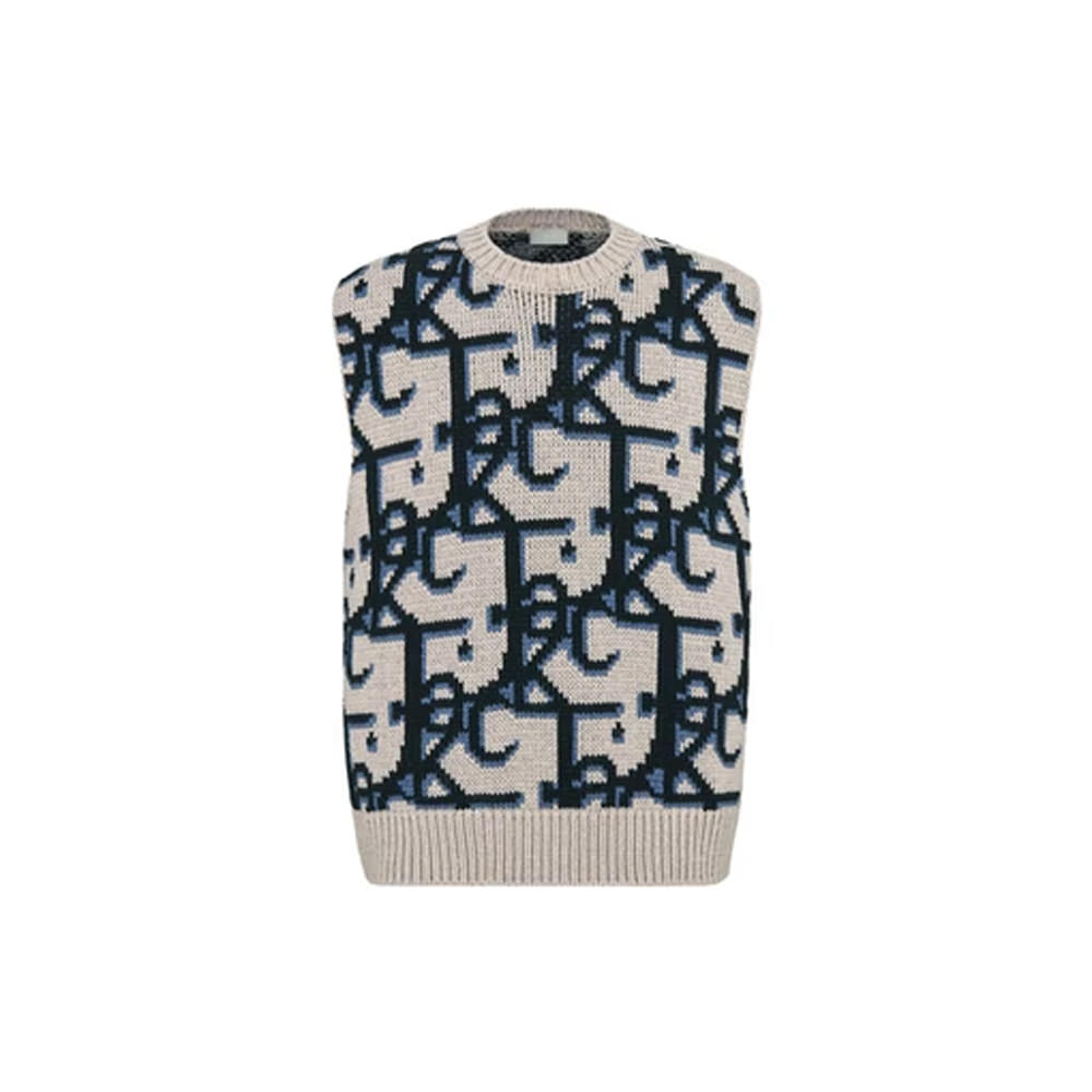 Dior x CACTUS JACK Oversized Sleeveless Sweater Beige/BlackDior x ...