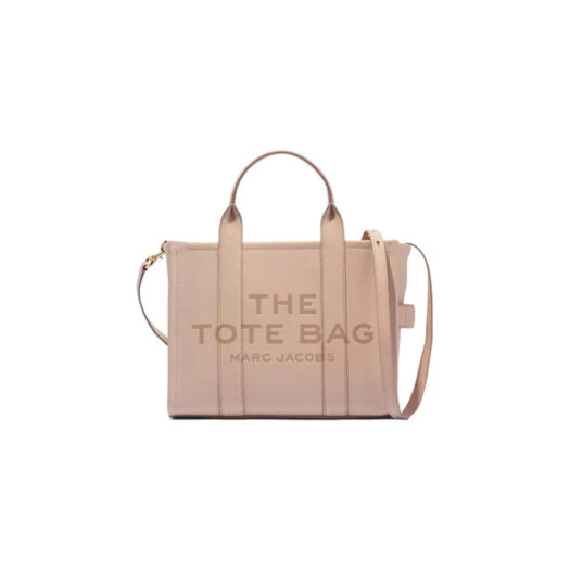 The Marc Jacobs The Leather Tote Bag Small Rose Dust