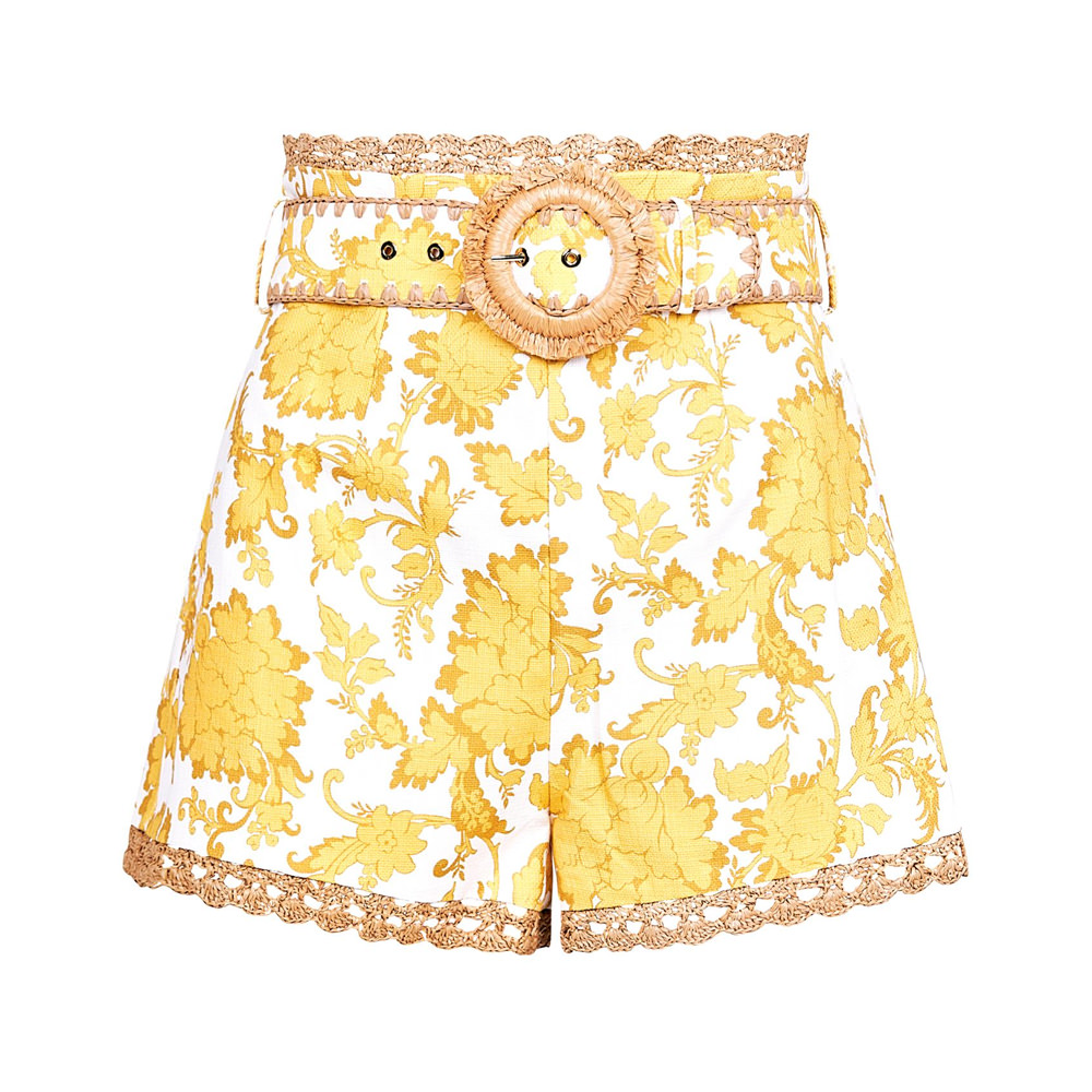 Zimmermann Postcard Printed ShortsZimmermann Postcard Printed Shorts