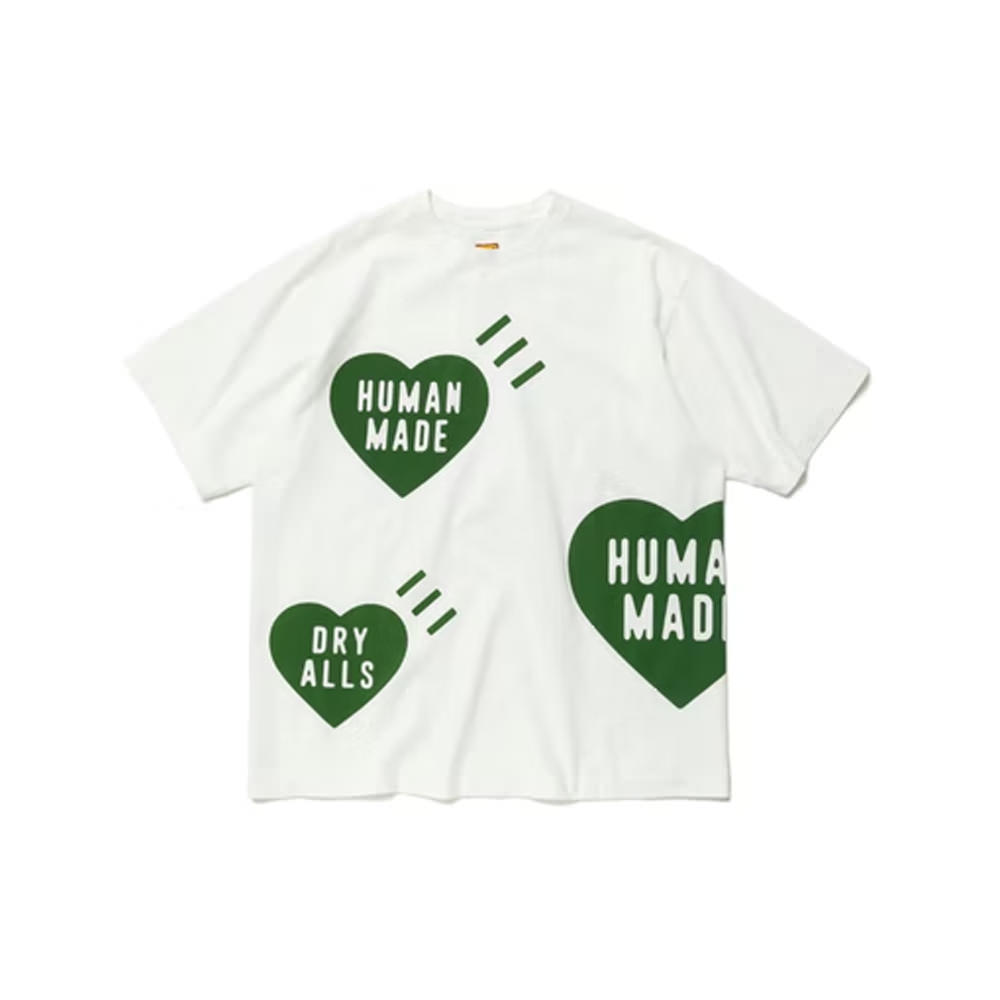 Human Made Big Heart T-Shirt White Green