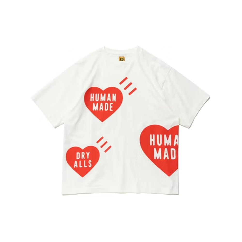 Human Made Big Heart T-Shirt White RedHuman Made Big Heart T-Shirt