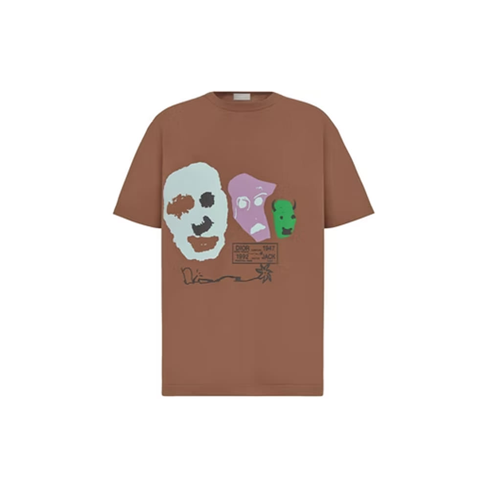Dior x CACTUS JACK Oversized T-shirt Coffee Brown