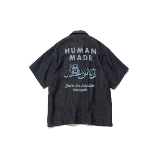 Human Made Chambray Gauze Aloha Shirt Black