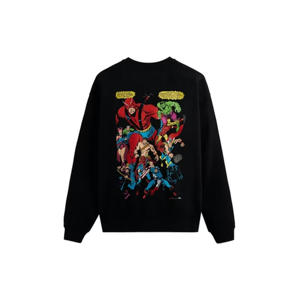 Kith Marvel Spider-Man Allies Vintage Crewneck BlackKith Marvel