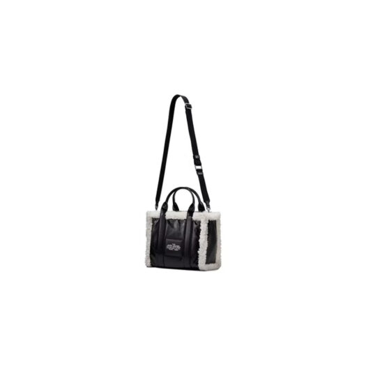 The Marc Jacobs The Crinkle Leather Tote Bag Small Black