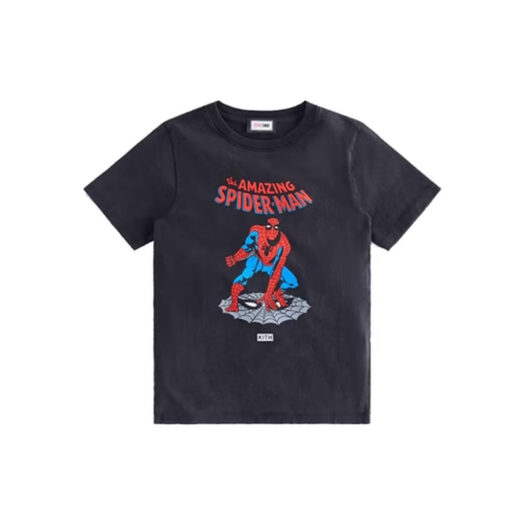 Kith Marvel Kids Spider-Man Allies Vintage Tee Black