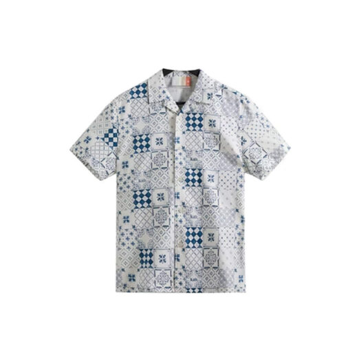 Kith Azulejo Tiles Thompson Camp Collar Shirt Sandrift