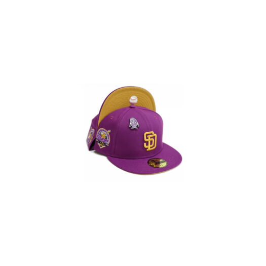 New Era San Diego Padres Capsule PBJ 2.0 Collection 40th Anniversary 59Fifty Fitted Hat Purple/Brown