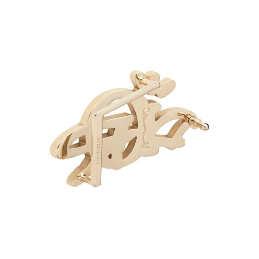 Dior x CACTUS JACK Belt Buckle Gold/Coffee Brown