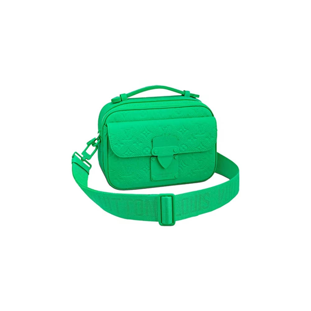 Louis Vuitton S Lock Messenger Monogram Macassar Minty Green for Men