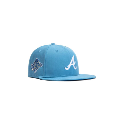 New Era Atlanta Braves 1995 WS Iceberg Hat Club Exclusive 59Fifty Fitted Hat Light Blue/Royal