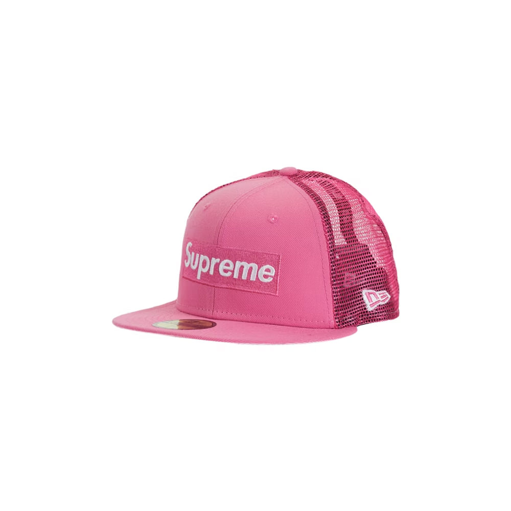 Supreme Box Logo Mesh Back New Era PinkSupreme Box Logo Mesh Back New Era  Pink - OFour
