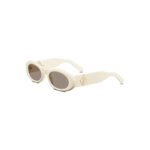 Dior x CACTUS JACK CD Diamond R1I Rounded Sunglasses Ivory