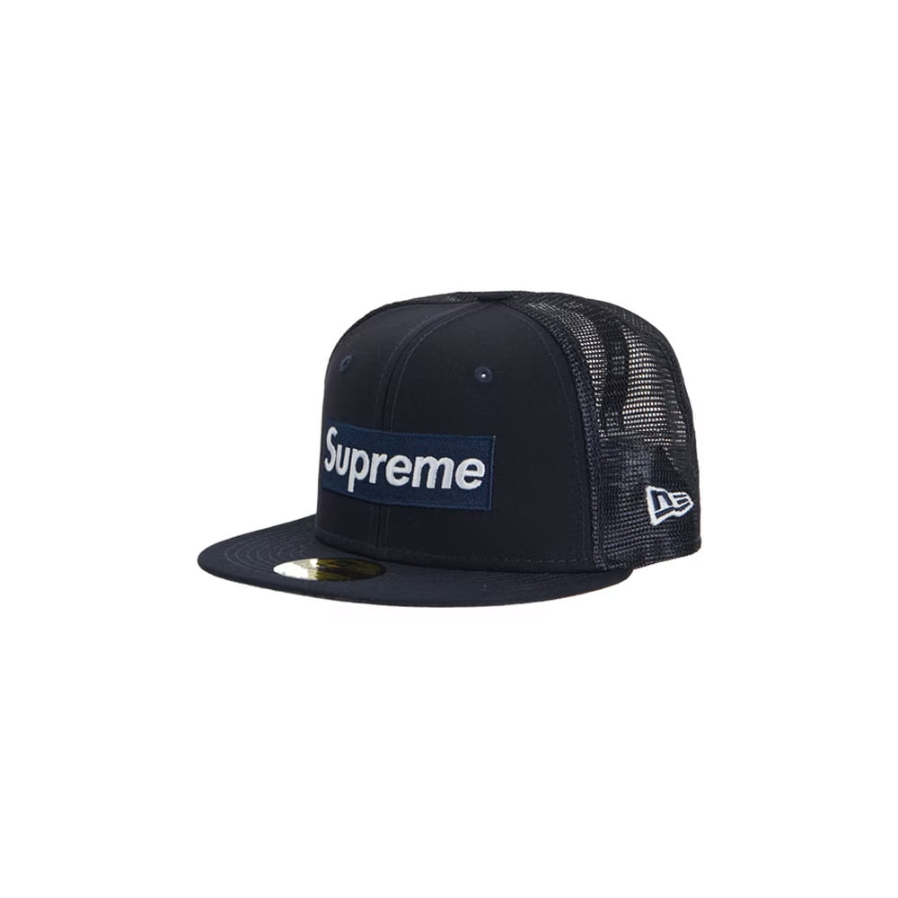 Supreme Box Logo Mesh Back New Era Navy