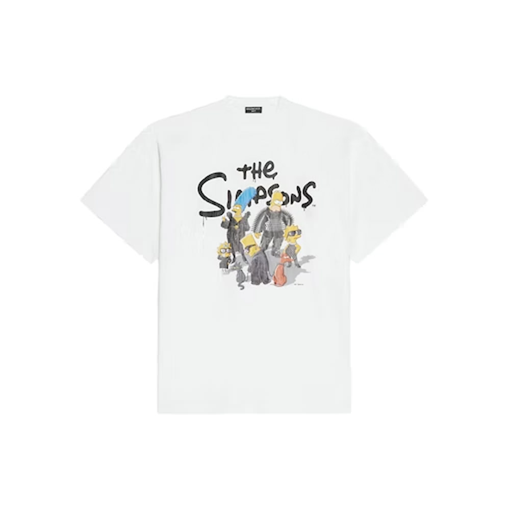 Balenciaga x The Simpsons Oversized T-Shirt WhiteBalenciaga x The ...
