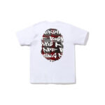 BAPE Graffiti Check Big Ape Head Tee White Black