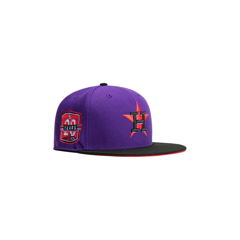 New Era Houston Astros T-Dot 20th Anniversary Patch Hat Club Exclusive  59Fifty Fitted Hat Purple/BlackNew Era Houston Astros T-Dot 20th  Anniversary Patch Hat Club Exclusive 59Fifty Fitted Hat Purple/Black - OFour