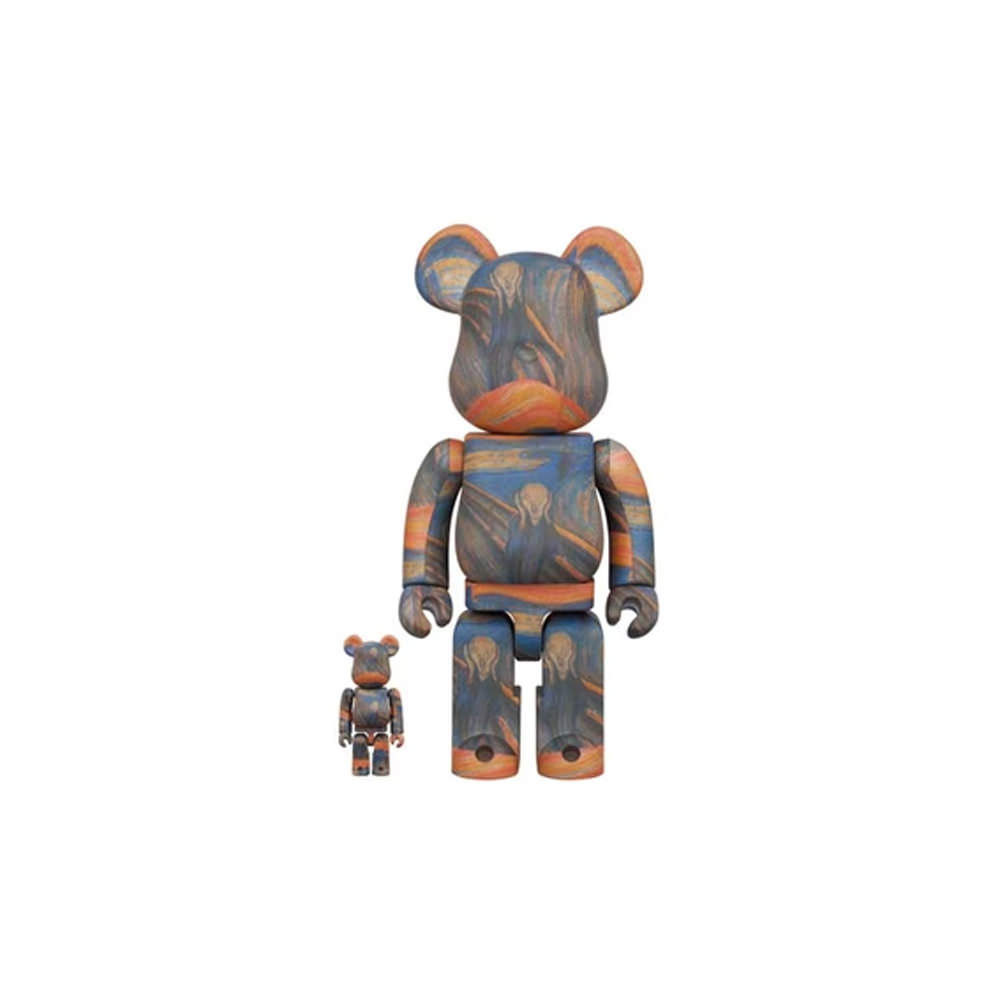 Bearbrick Edvard Munch (Scream) 100% & 400% SetBearbrick Edvard