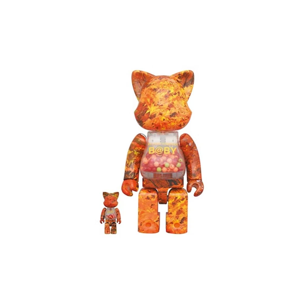 Bearbrick My First Nyabrick Baby Autumn Leaves Ver. 100% u0026 400%  SetBearbrick My First Nyabrick Baby Autumn Leaves Ver. 100% u0026 400% Set -  OFour