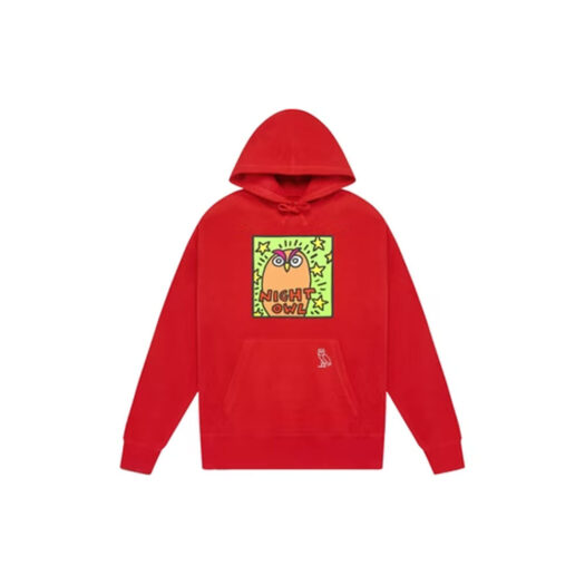 OVO x Keith Haring Hoodie Red