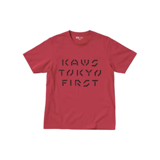 KAWS x Uniqlo Tokyo First Tee (Asia Sizing) Red
