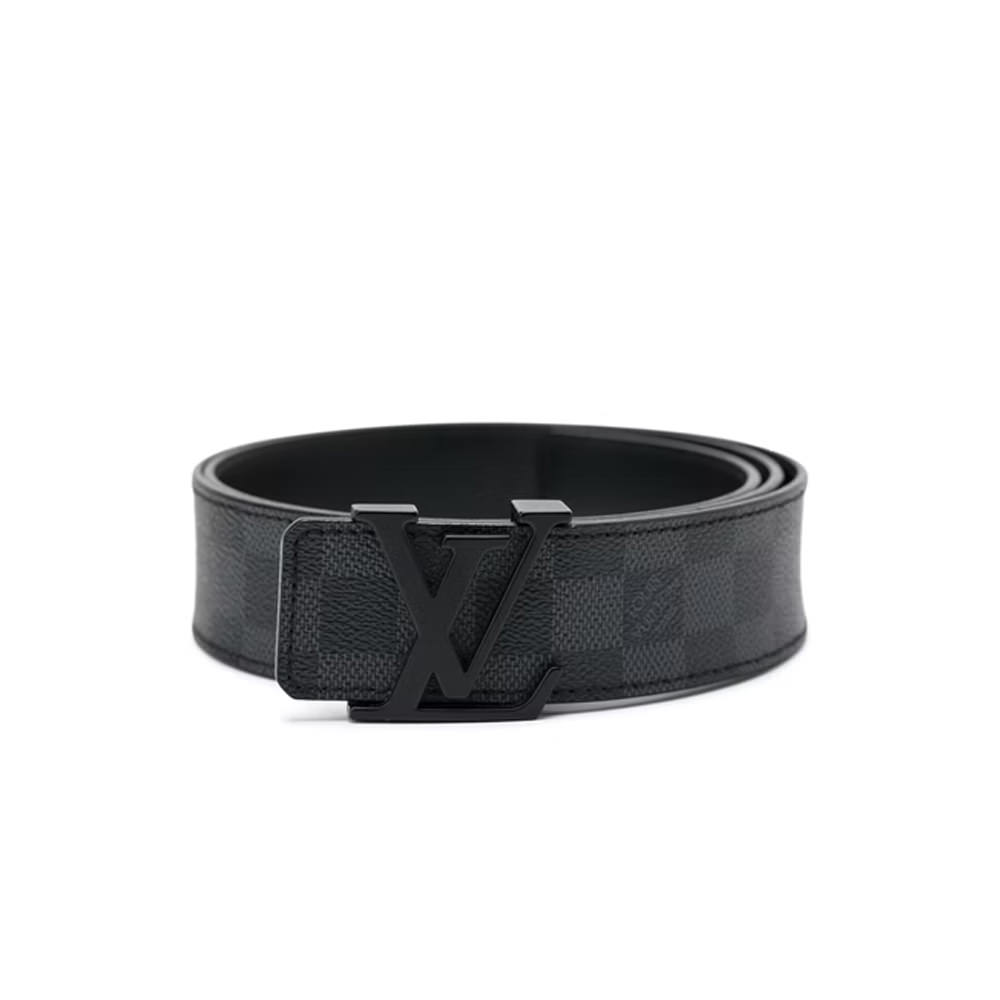 Louis Vuitton Belt Initiales Damier Graphite Black/GreyLouis Vuitton Belt  Initiales Damier Graphite Black/Grey - OFour