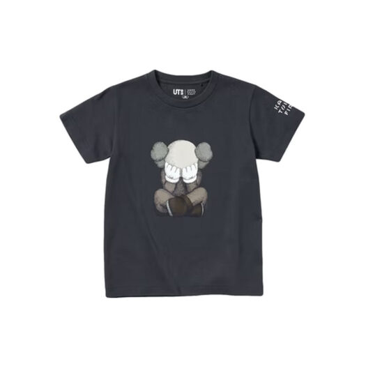KAWS x Uniqlo Tokyo First Kids T-shirt Dark Grey (Japanese Sizing)