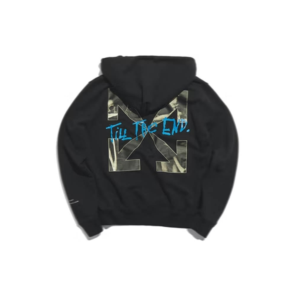 END. x Off-White San Girolamo Popover Hoodie Black/Light BlueEND