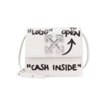 OFF-WHITE 0.7 Jitney Bag “CASH INSIDE” Off White Black