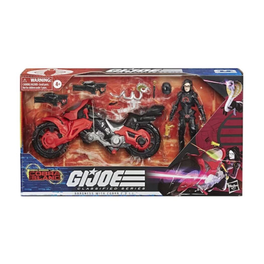 Hasbro G.I. JOE Classified Series Baroness with C.O.I.L. Motorcycle Action Figure