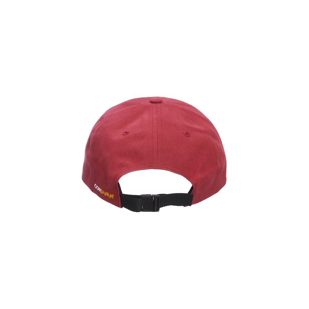 Supreme Brushed Cordura Small Box 6-Panel BurgundySupreme Brushed