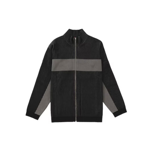 Supreme 2-Tone Ribbed Zip Up Sweater Black