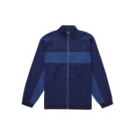 Supreme 2-Tone Ribbed Zip Up Sweater Blue