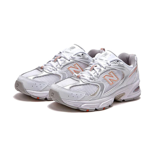 New Balance 530 White Silver Retro Orange