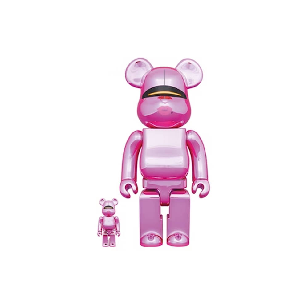 Bearbrick x Hajime Sorayama x 2G 100% & 400% Set Pink Gold Ver ...